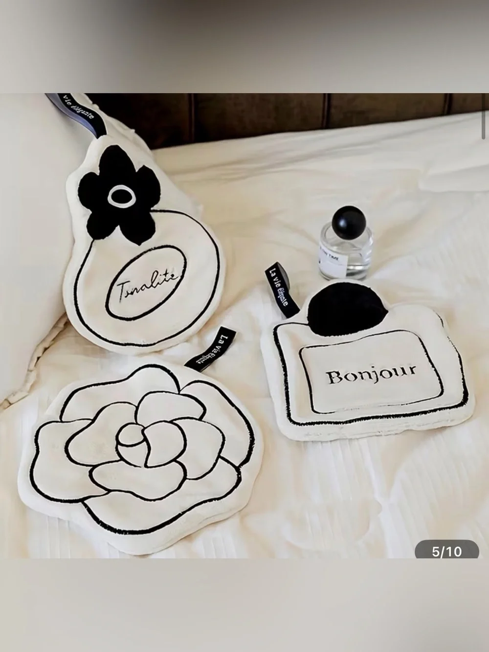 La Vie Estelle Camellia Hand Towel Set of 3